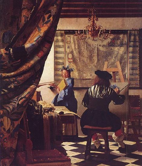 Johannes Vermeer The Art of Painting Sweden oil painting art